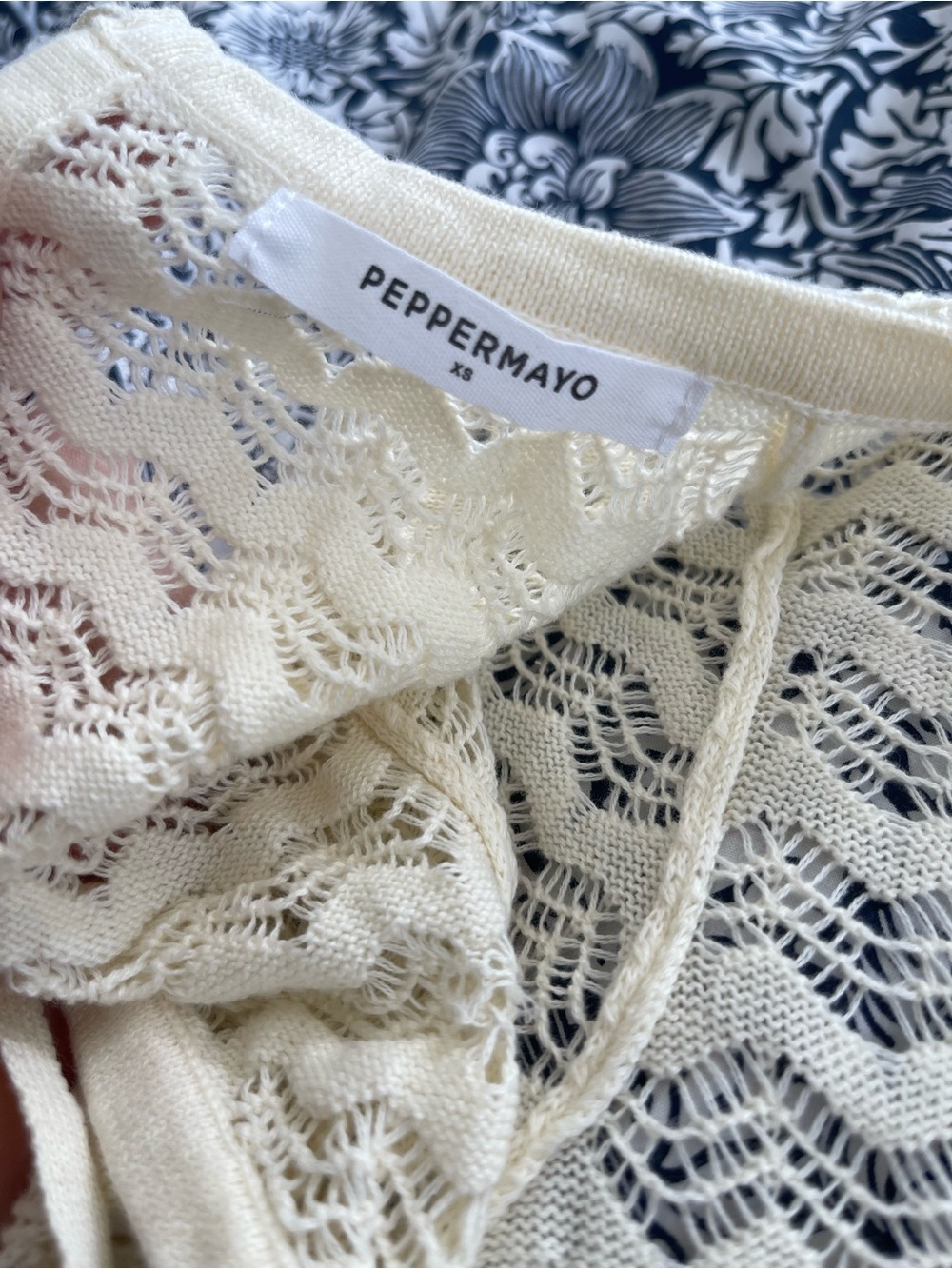Peppermayo Ivory Knit Long Sleeve Maxi Dress - Picture 3 of 3